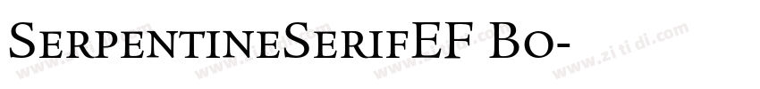 SerpentineSerifEF Bo字体转换